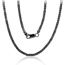 Hõbekett Bizantine 2.5 mm, 45, 16.6 g, Hõbe 925 proov, roodium (kate)