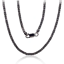 Hõbekett Bizantine 2.5 mm, 50, 18.4 g, Hõbe 925 proov, roodium (kate)
