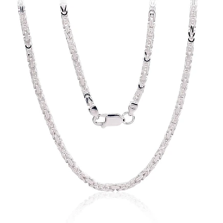 Meestele,  - Hõbekett Bizantine 2.5 mm, 45, 15.8 g, Hõbe 925 proov
