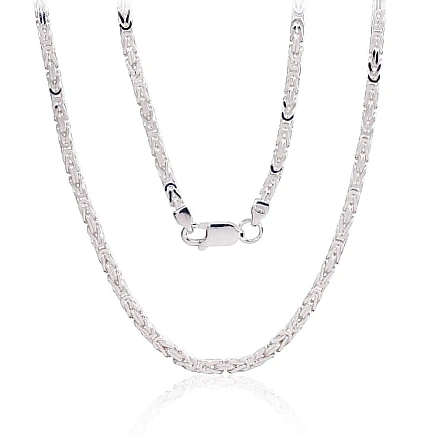 Meestele,  - Hõbekett Bizantine 2.5 mm, 60, 21 g, Hõbe 925 proov
