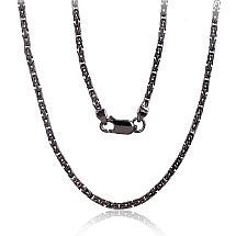 Hõbekett Bizantine 2.1 mm, 45, 15.9 g, Hõbe 925 proov, roodium (kate)