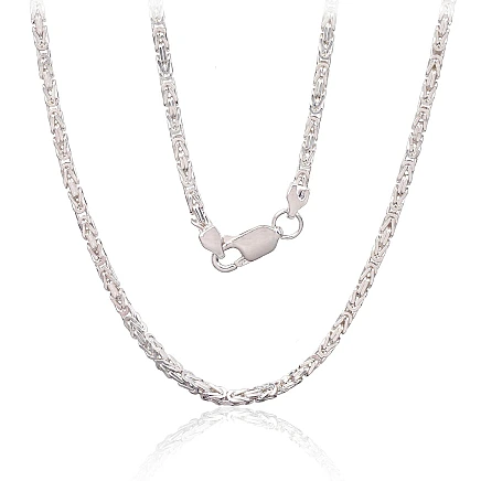Meestele,  - Hõbekett Bizantine 2.1 mm, 55, 13.2 g, Hõbe 925 proov