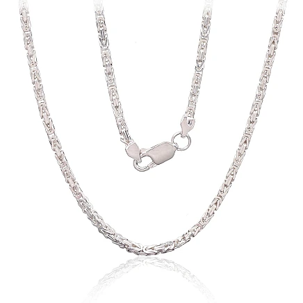 Meestele,  - Hõbekett Bizantine 2.1 mm, 55, 19.6 g, Hõbe 925 proov