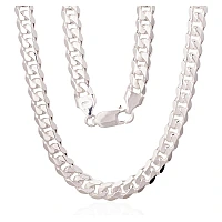 Серебряная цепочка Картье 6 мм, 55, 35.8 g, Серебро 925 проба