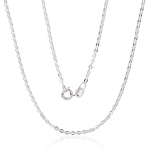 Hõbekett Anchor round 2 mm , kantide teemanttöötlus, 40, 2.7 g, Hõbe 925 proov