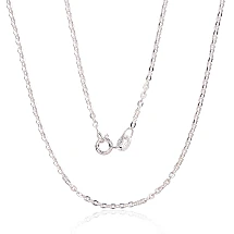 Hõbekett Anchor round 2 mm , kantide teemanttöötlus, 50, 3.5 g, Hõbe 925 proov