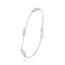Серебряный браслет, 18, 2.5 g, Серебро 925 проба