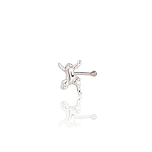 Hõbepiercing-ninale, 0.1 g, Hõbe 925 proov