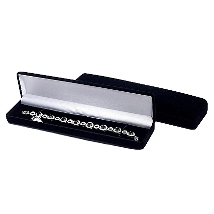 Käevõru / Kett / Kell,  - Kinkekarp, värv: Must, 21.5 x 4.8 x 2.4 mm