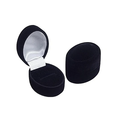Sõrmus / Kõrvarõngad / Ripats,  - Kinkekarp, värv: Must, 3.9 x 5.4 x 3.9 mm