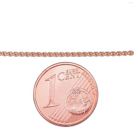 Цепочки,  - Золотая цепочка Спига 1,2 мм, 50, 3.08 g, Красное Золото 585 проба