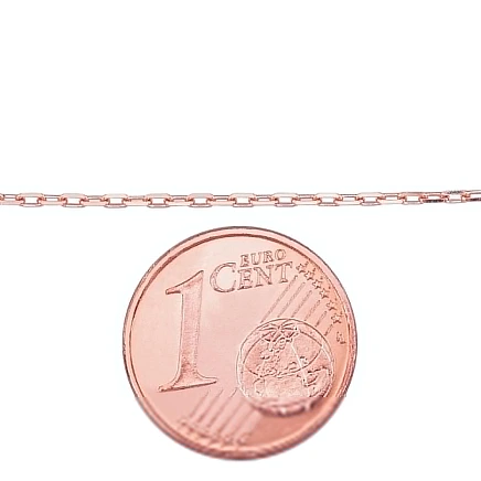 Ketid,  - Kuldkett Anchor 1.2 mm , kantide teemanttöötlus, 55, 1.87 g, Punane Kuld 585 proov