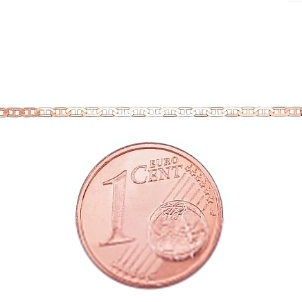 Ketid,  - Kuldkett Marina 1.1 mm , kantide teemanttöötlus, 55, 1.48 g, Punane Kuld 585 proov