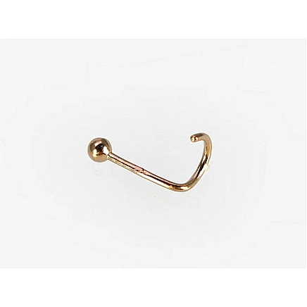 Ninna,  - Kuldpiercing ninale, 0.1 g, Punane Kuld 585 proov