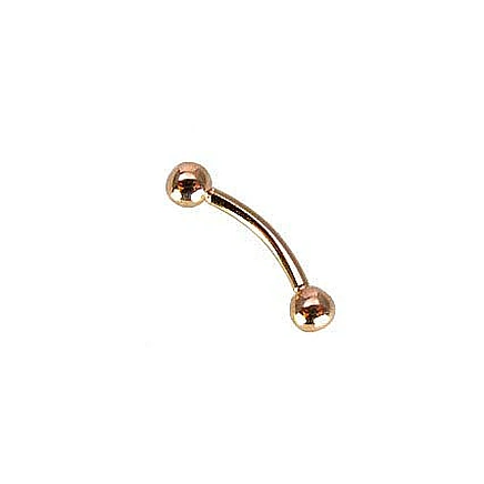Kulmu,  - Kuldpiercing kulmudele, 0.32 g, Punane Kuld 585 proov