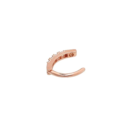 Nabale,  - Kuldpiercing nabale, 1.06 g, Punane Kuld 585 proov, Tsirkonid