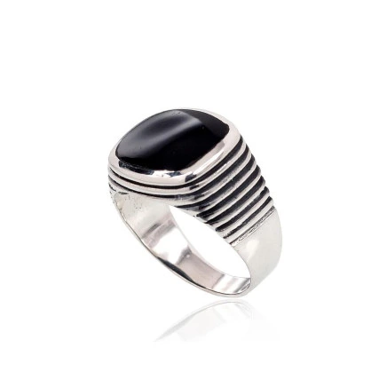 Meestele,  - Hõbesõrmus, 21, 10.2 g, Hõbe 925 proov, oksüüd (kate), Ooniks