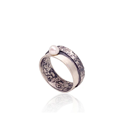 K-Exclusive kollektsioon,  - Hõbesõrmus, 18.5, 5.2 g, Hõbe 925 proov, oksüüd (kate), Pärlitest