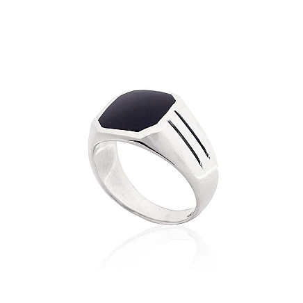 Meestele,  - Hõbesõrmus, 20, 11.5 g, Hõbe 925 proov, oksüüd (kate), Ooniks