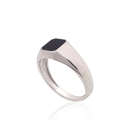 Meestele,  - Hõbesõrmus, 19.5, 4 g, Hõbe 925 proov, roodium (kate), Ooniks