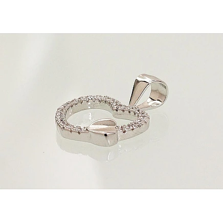 Naiste,  - Hõberipats, 1.4 g, Hõbe 925 proov, roodium (kate), Tsirkonid
