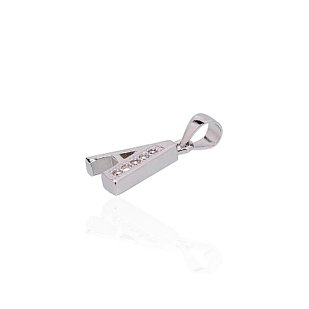 Tähed,  - Hõberipats, 1.3 g, Hõbe 925 proov, roodium (kate), Tsirkonid