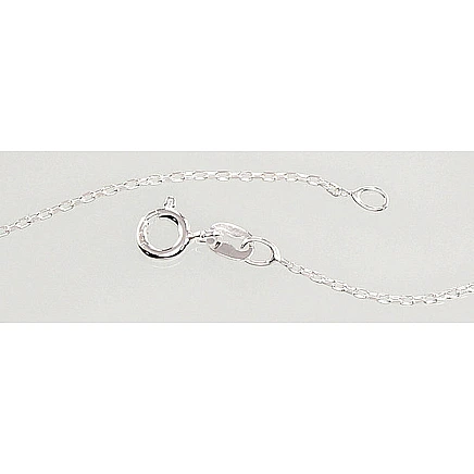 Ketid,  - Hõbekett Anchor 1 mm , kantide teemanttöötlus, 42, 1.4 g, Hõbe 925 proov