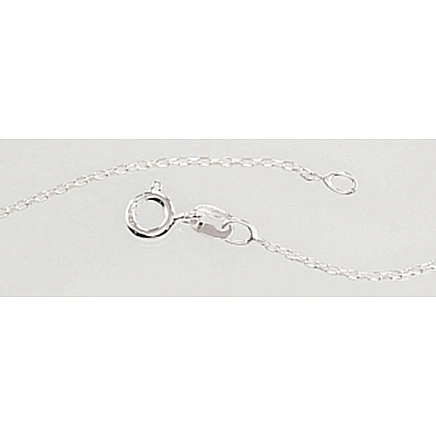 Ketid,  - Hõbekett Anchor 1 mm , kantide teemanttöötlus, 45, 1.5 g, Hõbe 925 proov