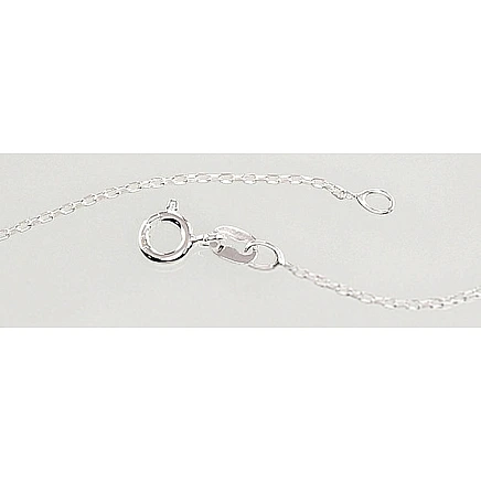 Ketid,  - Hõbekett Anchor 1 mm , kantide teemanttöötlus, 50, 1.7 g, Hõbe 925 proov