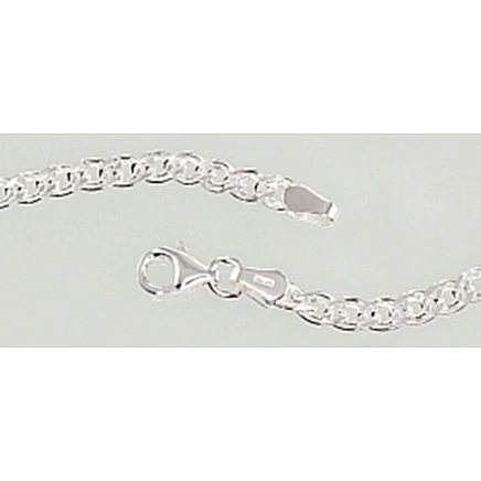Ketid,  - Hõbekett Crandmother 3.1 mm , kantide teemanttöötlus, 50, 9.7 g, Hõbe 925 proov