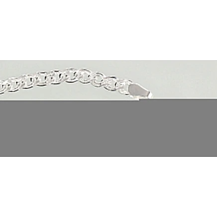 Ketid,  - Hõbekett Crandmother 3.1 mm , kantide teemanttöötlus, 55, 9.7 g, Hõbe 925 proov