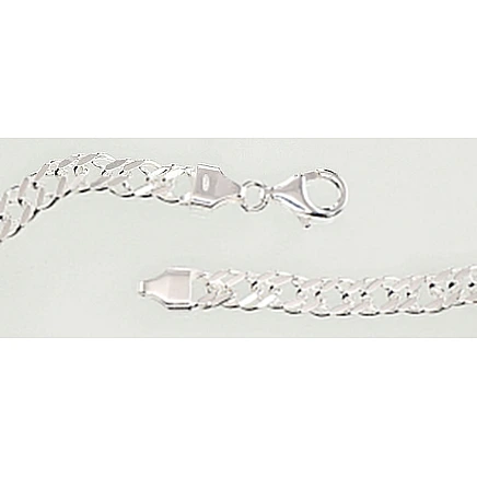 Meestele,  - Hõbekett Rombo 5.5 mm , kantide teemanttöötlus, 50, 19.9 g, Hõbe 925 proov