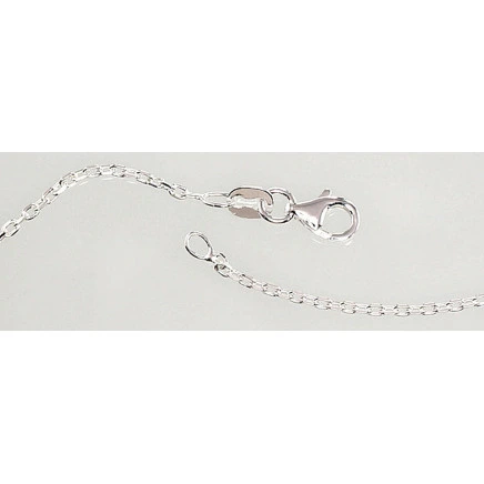 Ketid,  - Hõbekett Anchor 1.2 mm , kantide teemanttöötlus, 40, 2.5 g, Hõbe 925 proov